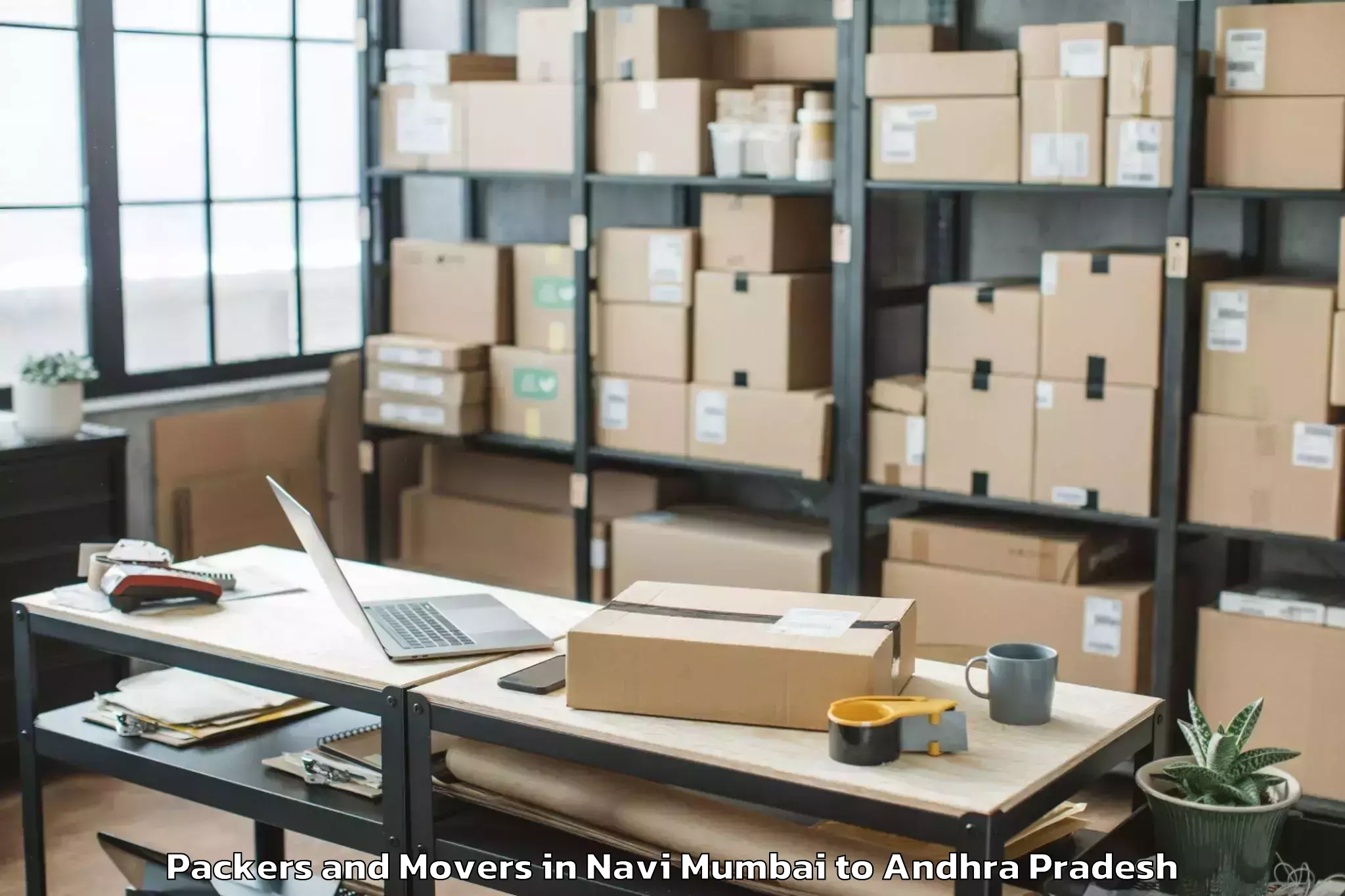 Top Navi Mumbai to Bondapalli Packers And Movers Available